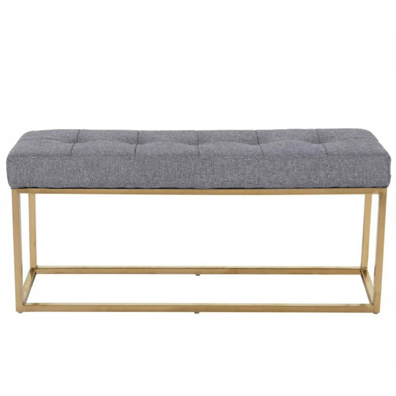 Hurrem Linen Upholstered Bench