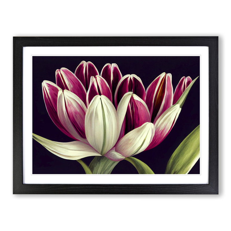 Soulful Flower - Framed Print, Black, 46cm H x 64cm W x 2cm D