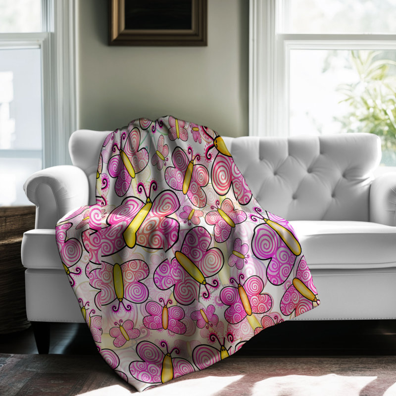 Machine Woven Throw Blanket, 60" W x 80" L
