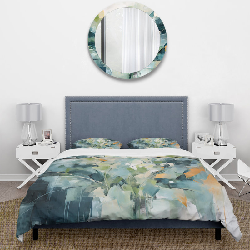 Ensemble de housse de couette Blue Botanical Garden III - Abstract Botanicals