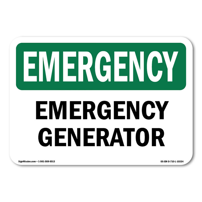 Generator Decal 5" X 3.5"