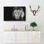 Portrait Of A Lion - Wrapped Canvas-56630051