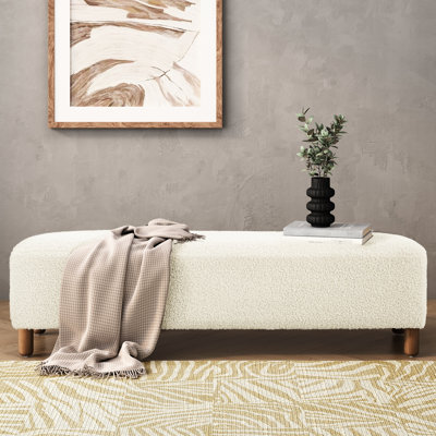 Repose-pieds confortable, blanc