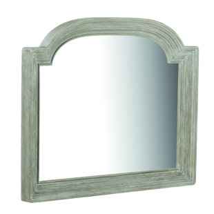 Miroir de commode délavé biseauté traditionnel