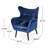 Mid-Century Velvet Arm Chair-501760526-446630642