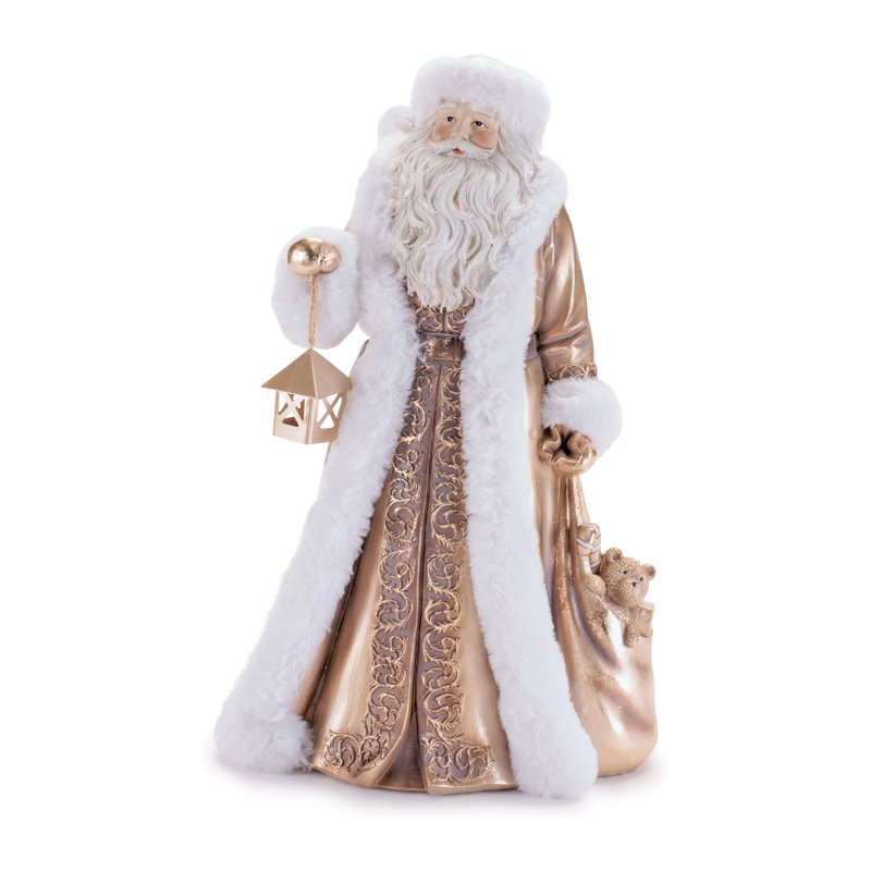 Père Noël orné avec lanterne H 15 po