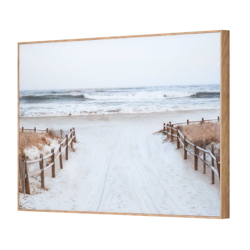 Art mural encadré en verre Latitude Run® Path to Paradise - 30 po x 20 po