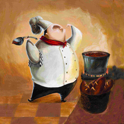 Souper Chef - impression sur toile tendue