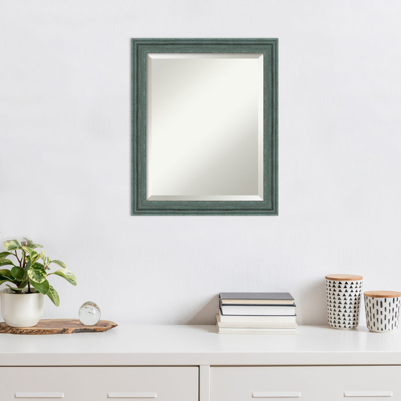 Miroir mural Whittney, 23,5 po x 19,5 po, Bleu