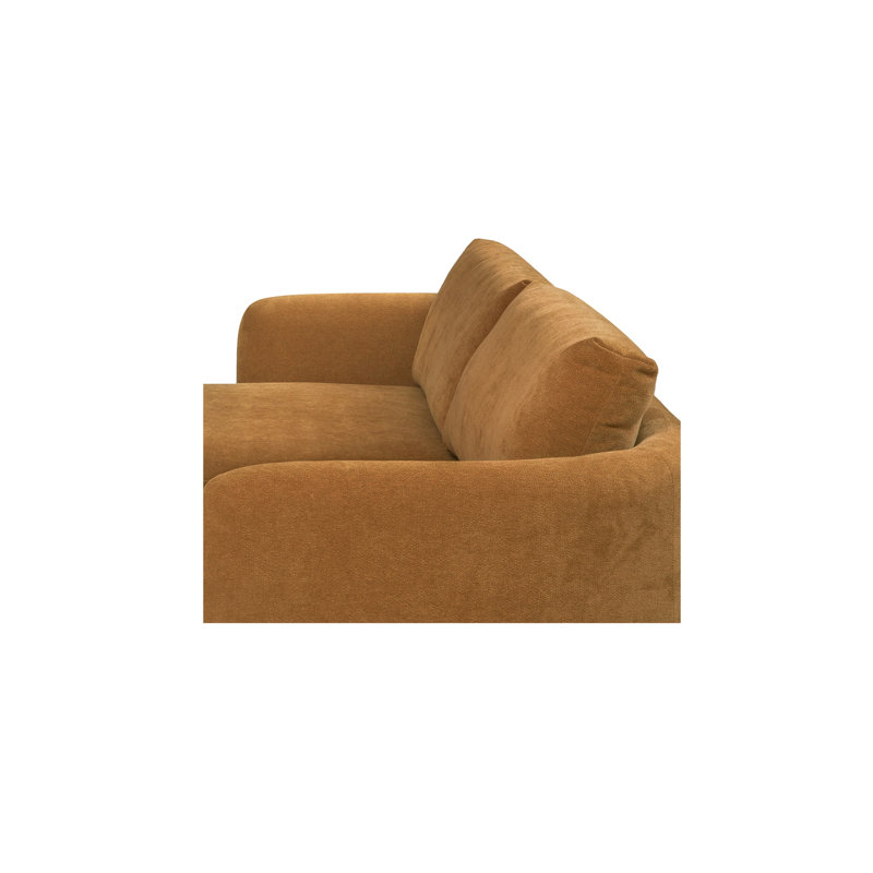 Emmy Sectional Ginger Left, Left Hand Facing, Ginger Polyester