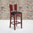 Claridge Solid Back Wooden Restaurant Barstool-31759984-31759986-55837285