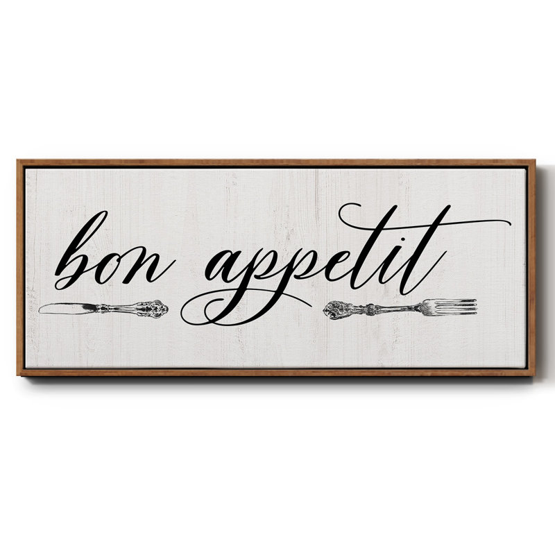 Bon Appetit- Framed Canvas