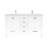 Anvay 60 in. Double Sinks Freestanding Bath Vanity in Forest Green with Carrara Quartz Top-520337872-406671031