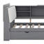 Lit plateforme en bois avec lit gigogne, tablettes et tête de lit avec rangement-172419175-172419176