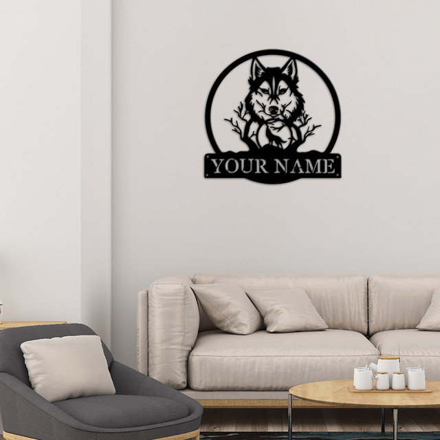 Burneice Water Resistant Steel Text & Numbers Wall Decor