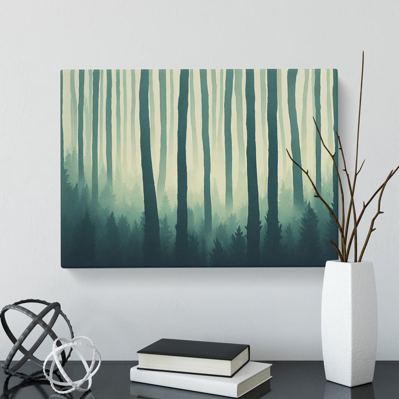 Entrancing Forest - Wrapped Canvas Print, 40cm H x 60cm W x 3cm D