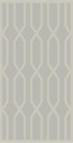 Sumirta Modern Metallic Sheen Area Rug - Low Pile Luxury Weaving - Jute Backing - Circle Links Geometric Design Rugs, Grey,