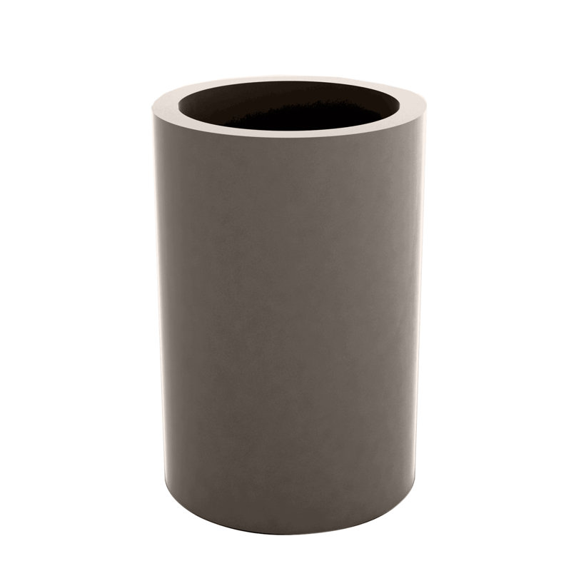 Cilindro Resin Pot Planter, Blue, 11" H x 5.5" W x 5.5" D