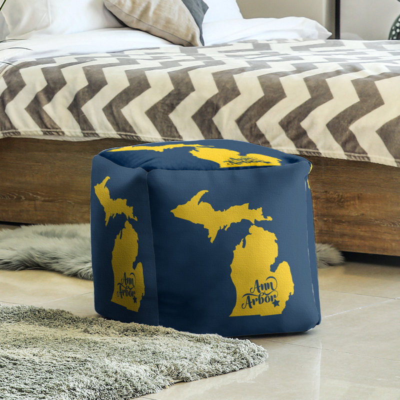 Repose-pieds cubes de michigan sports