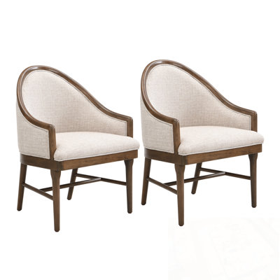 2-Piece Upholstered Bryana with Curved Backrest