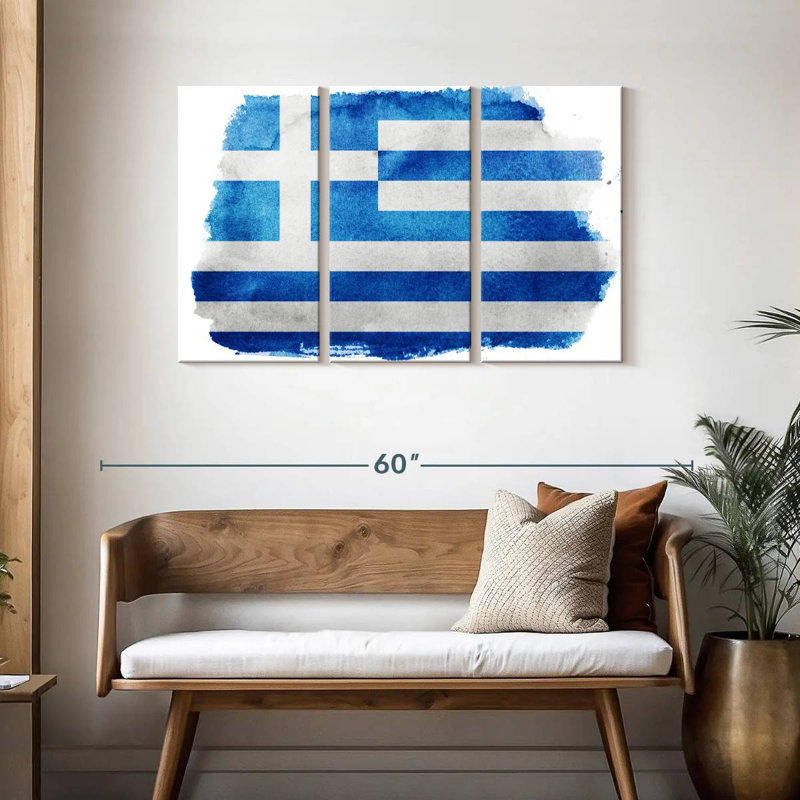 Drapeau de la Grèce, H 28 po x l 45 po