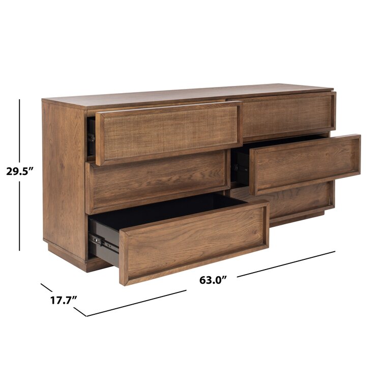 Hudson 6-Drawer Double Dresser, Nestled