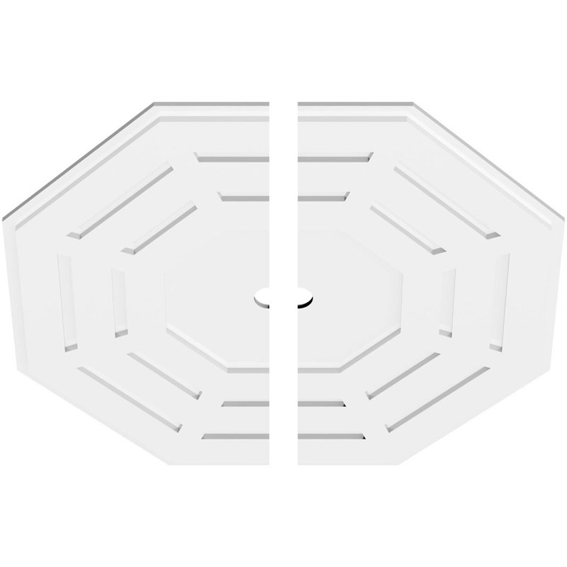 Médaillon de plafond contemporain en PVC Westin, H 1 po x l 34 po x P 34 po