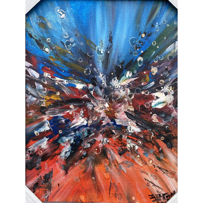 Explosion de couleurs | Acrylique sur toile | Avec cadre | Par Jashanpreet Kaur