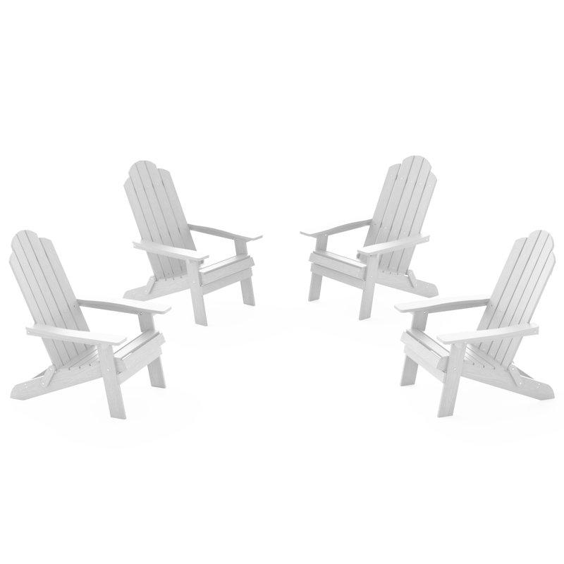 Aurra Outdoor Adirondack Chair, White