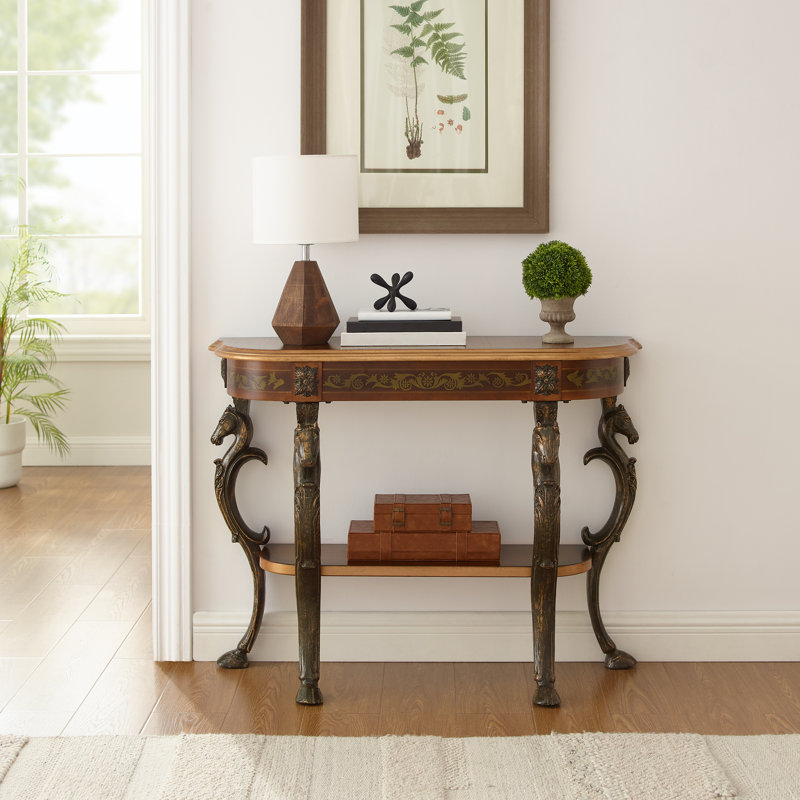 Console de 42 po avec pieds ornés de motifs de chevaux Berkhamstead , Brown