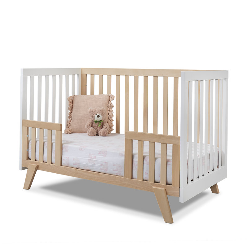 Sorelle Luce 2-in-1 Convertible Crib, Natural/White