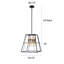 Lustre rectangulaire à 4 lumières