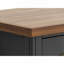 Bureau 53 po, aucun assemblage requis, finition noire et whisky
