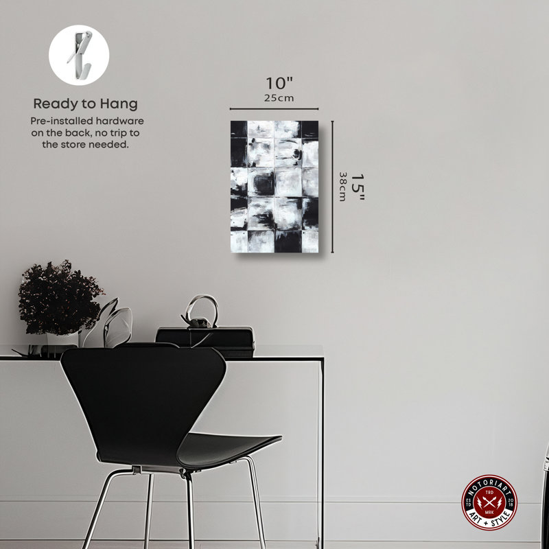 «Mosaic Minds Masculine Abstract Man Cave» par Notoriart, Toile tendue, H 15 po x l 10 po