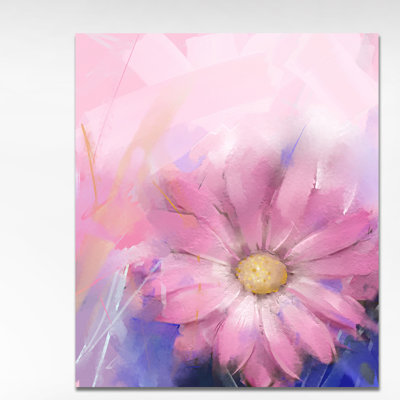 « single marguerites floral », reproduction sur toile tendue