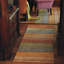 Brushstroke Striped Handmade Tufted Wool Red/Orange/Green Area Rug-10713548