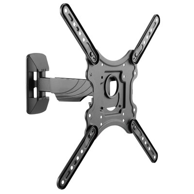 Full Motion Flat Panel Black Articulating/Extending Arm Wall Mount Holds up to 77 lbs -  CorLiving, MPM-803-L