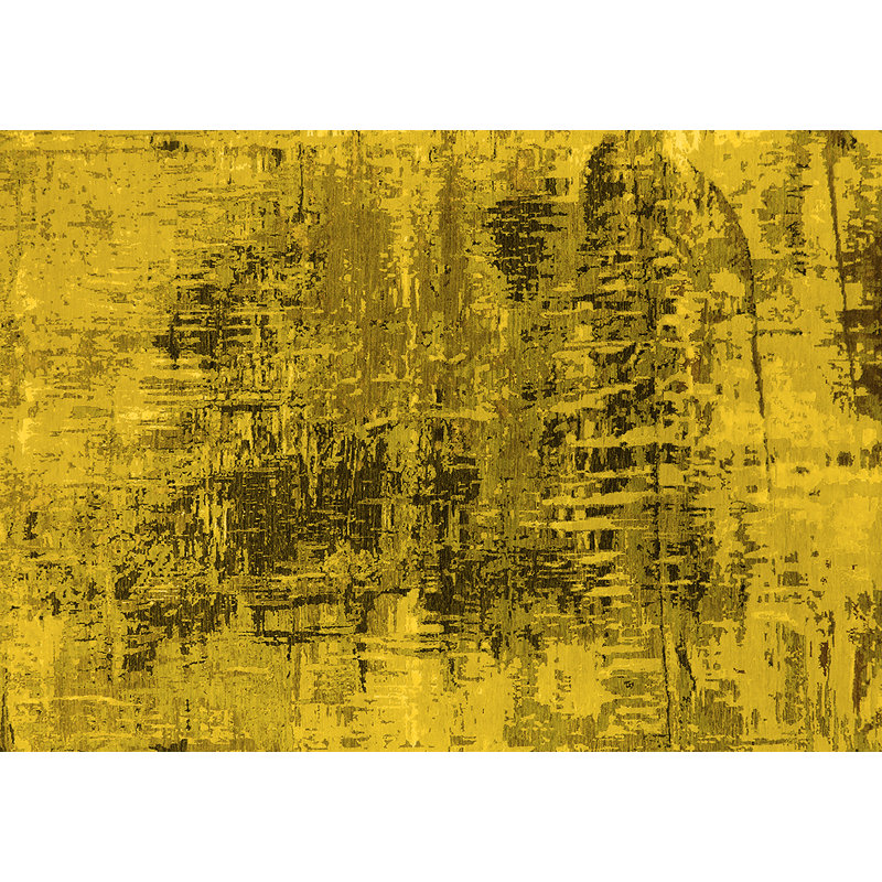 Tapis jaunes modernes Mid-Century 2607