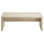 Banc en faux travertin de 53,5 po Mirella