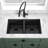 31'' L Double Bowl Granite Kitchen Sink