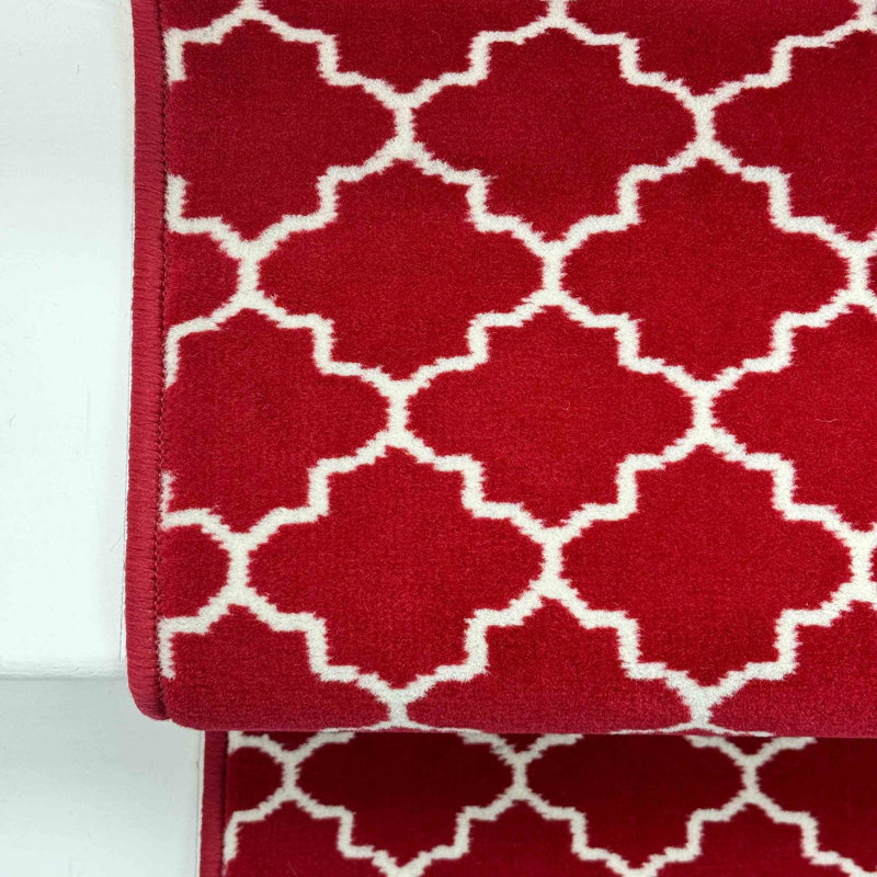 Stair Runner Geometric Area Rug, Runner 60 x 450 cm
