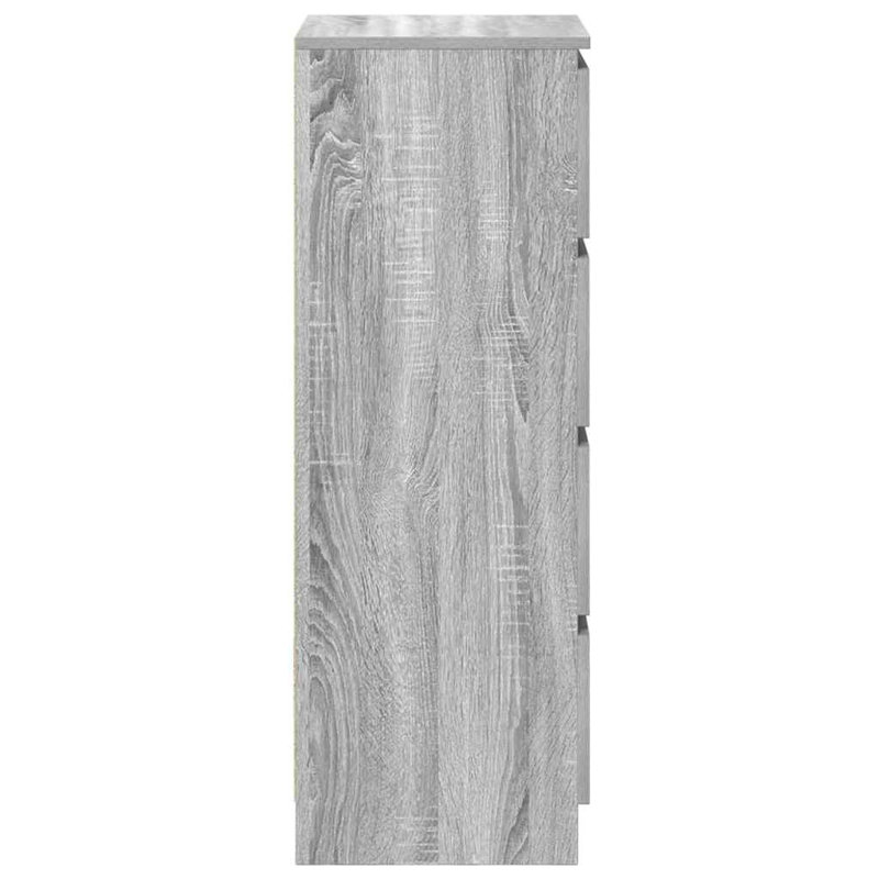 Sideboard 37.5X35x99 Cm Engineered Wood, Grey Sonoma