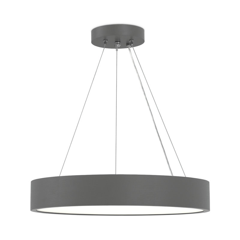 Angelicamarie 3 - Light Drum Pendant, Grey 