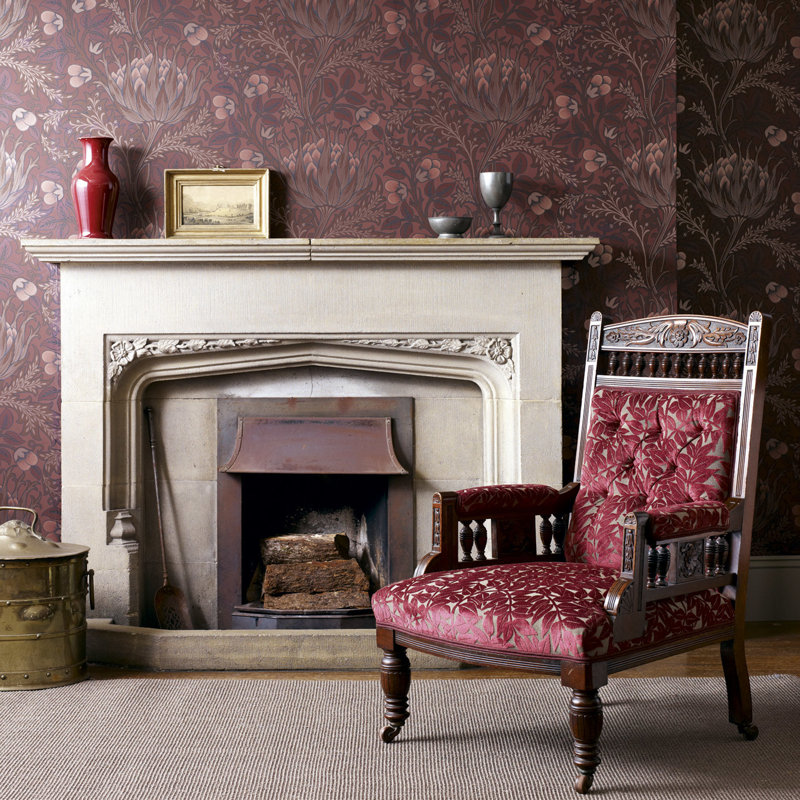 Artichoke 10.05m x 52cm Matte Wallpaper Roll, Purple