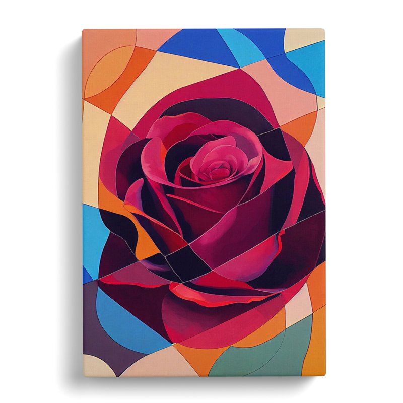 Fleener Rose Painting Patchwork Vol.1 - Wrapped Canvas, 76cm H x 50cm W