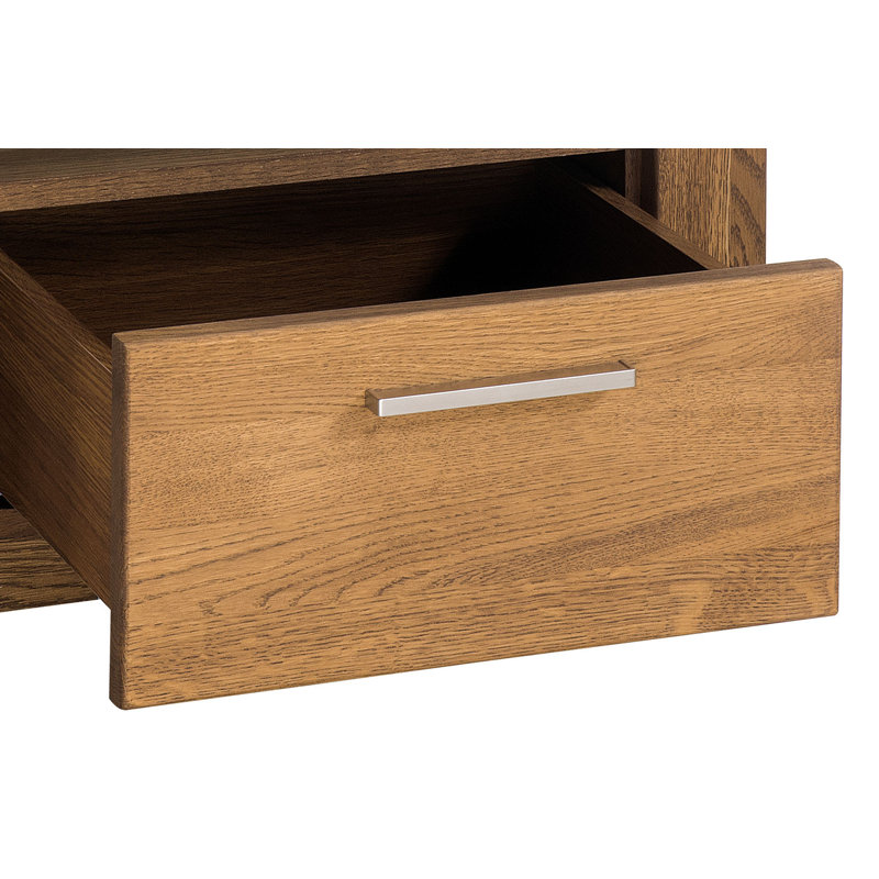 VELVET Solid and Manufactured Oak Wood Bedside Table