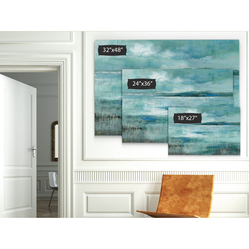 Vue de l'île - reproduction sur toile, H 18 po x l 27 po x P 1,5 po, Toile tendue