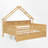 Full Size Wood Platform Bed With Storage And Guardrail-336736183