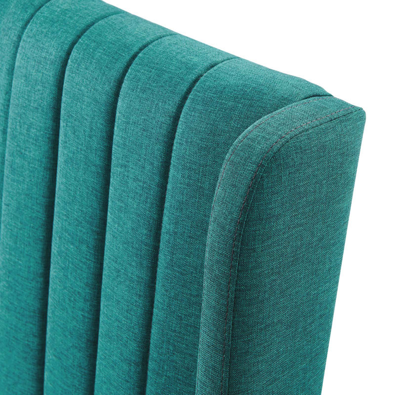 Renew Parsons Fabric Dining Side Chairs - Set of 2, Teal Plainweave