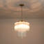 Luminaire suspendu cylindrique en verre de Murano à 3 lumières